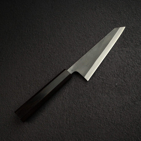 吉兼 白紙二號 黑打 梨地 去骨刀 150mm 不鏽鋼夾層 黑檀木 作 初心
