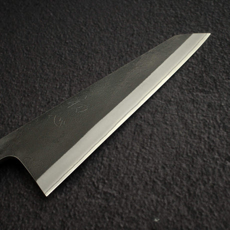 吉兼 白紙二號 黑打 梨地 去骨刀 150mm 不鏽鋼夾層 黑檀木 作 初心