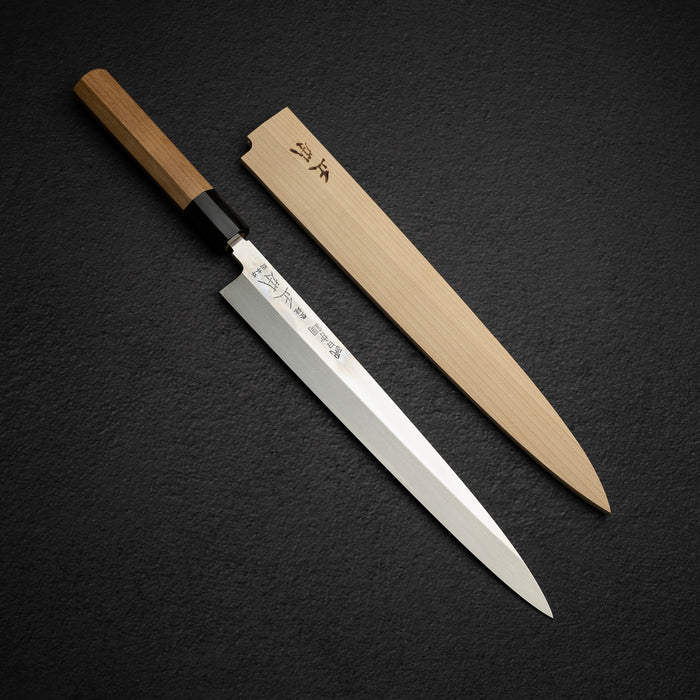 From the same maker: Masamoto's KS Hongasumi in White 2, a kasumi, and the HA honyaki in Blue 2.