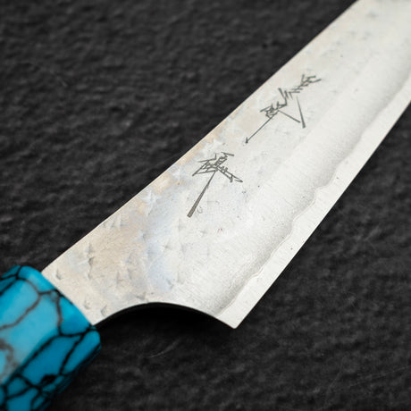 黑崎優 Kokusen Ei AS 小刀 130mm－綠松石刀枕