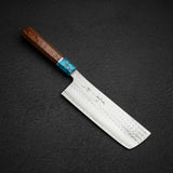 Kurosaki Kokusen Ei AS Nakiri 170mm - Turquoise Ferrule