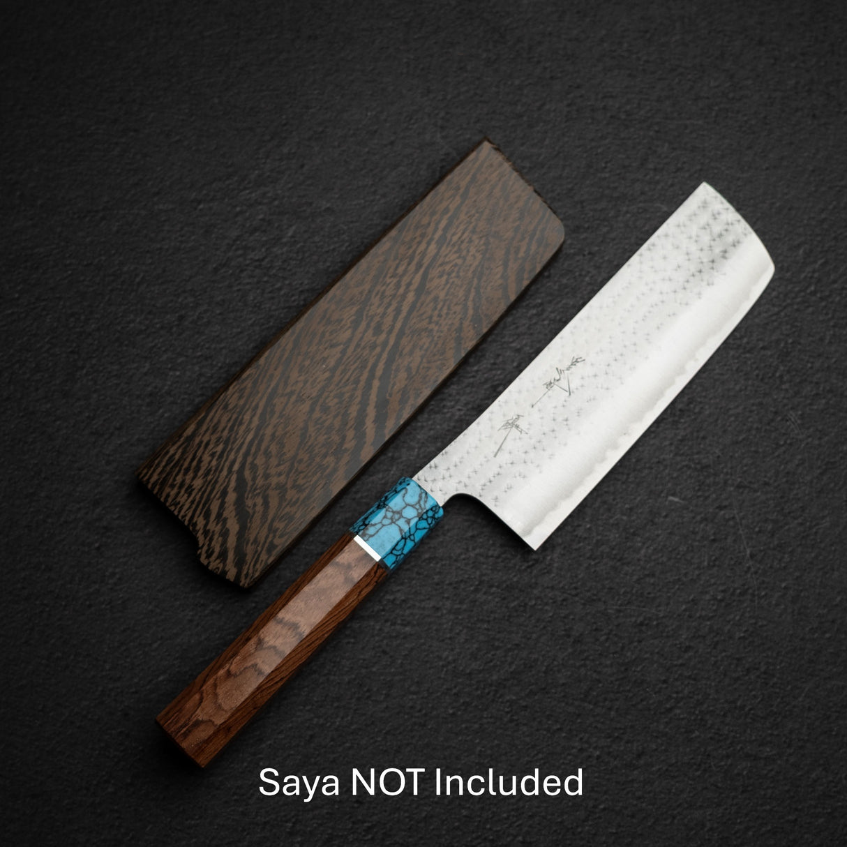 Kurosaki Kokusen Ei AS Nakiri 170mm - Turquoise Ferrule