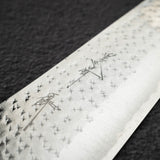 黑崎優「黒線・映」青紙超級 K 型牛刀 240mm 綠松石 白色口環