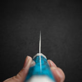 黑崎優「黒線・映」青紙超級 K 型牛刀 240mm 綠松石 白色口環