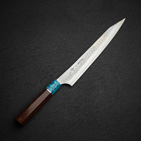 黑崎優 Kokusen Ei AS 柳刃刀 240mm－綠松石刀枕