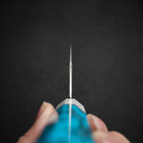 黑崎優「黒線・映」青紙超級 K 型牛刀 270mm 綠松石 白色口環