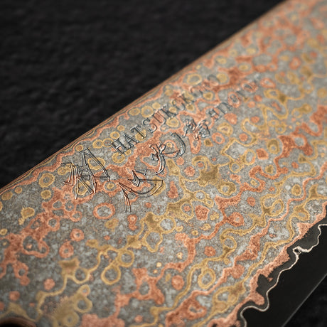 Hatsukokoro Hinotori V-Toku 2 Gyuto 240mm Rainbow Damascus Finish