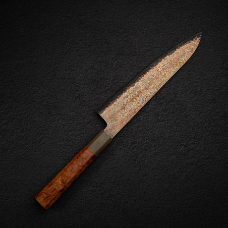 Hatsukokoro Hinotori V-Toku 2 Gyuto 210mm Rainbow Damascus Finish