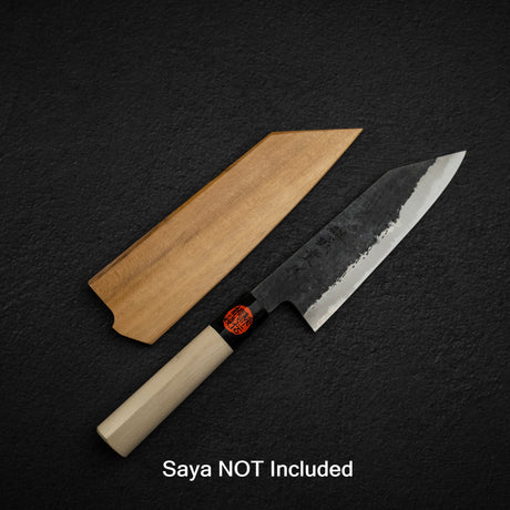 田中 Blue 2 黑打槌目不鏽鋼夾鐵 文化刀 165mm 朴木柄