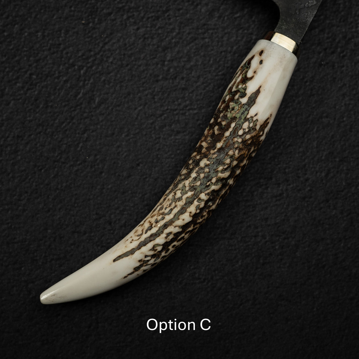 初心 蜃氣樓 超級青鋼 / 青紙超級鋼 牛刀 240mm 大馬士革 黑打 鹿角 柄