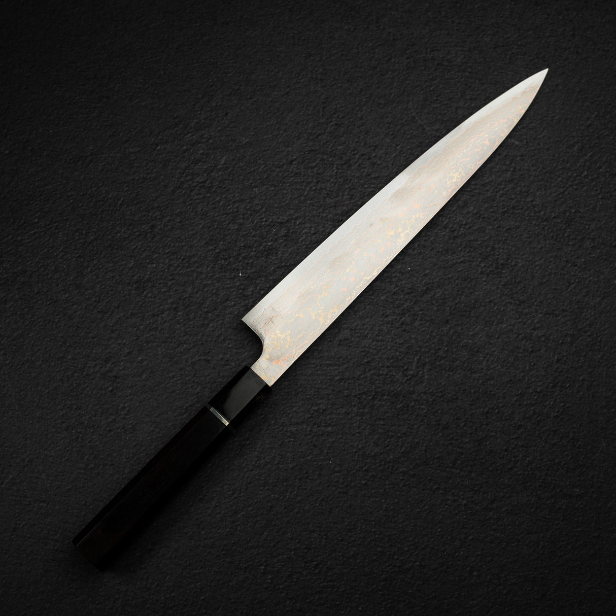 Takeshi Saji VG10 Rainbow Damascus Sujihiki 240mm