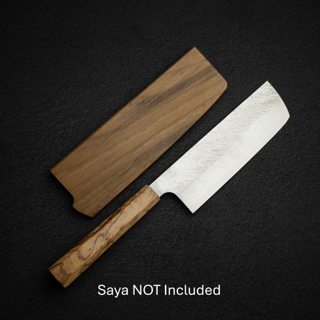 佐治武士 STRIX 槌目 165mm 菜切 橄欖木握柄