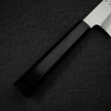 中川 銀三 寬刃霞牛刀 210mm 烏木柄