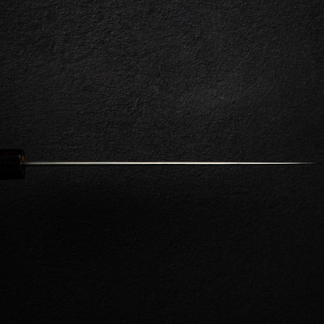 中川 銀三 寬刃霞牛刀 210mm 烏木柄