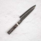 Hatsukokoro Itadaki Blue2 & White2 Dual Core Damasccus Tsushime Petty 150mm with Saya