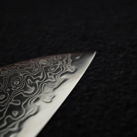 Hatsukokoro Ryuhyo SG2 Damascus Santoku 180mm Olivewood Handle