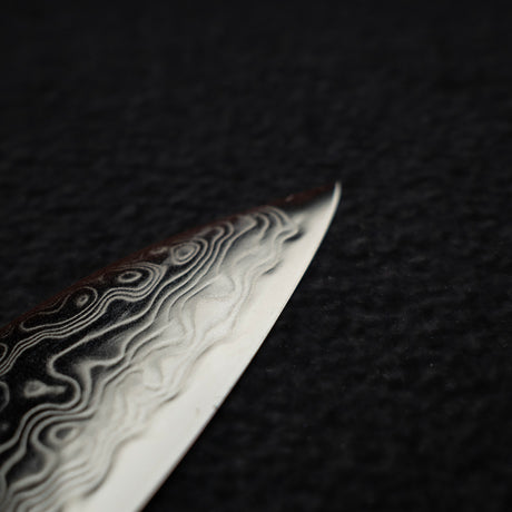 Hatsukokoro Ryuhyo SG2 Damascus Petty 150mm Olivewood Handle
