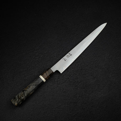 初心 x 中川悟志 Blue 1 大馬士革筋引 240mm