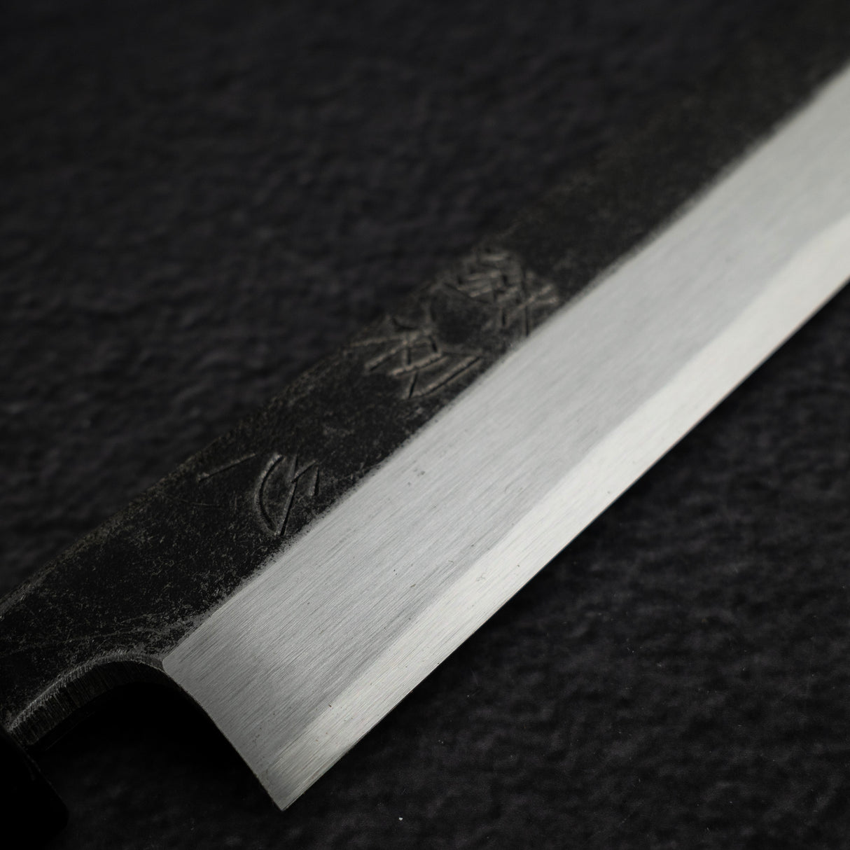 初心 x 直人作 白鷺 Blue 2 黑打柳刃 240mm