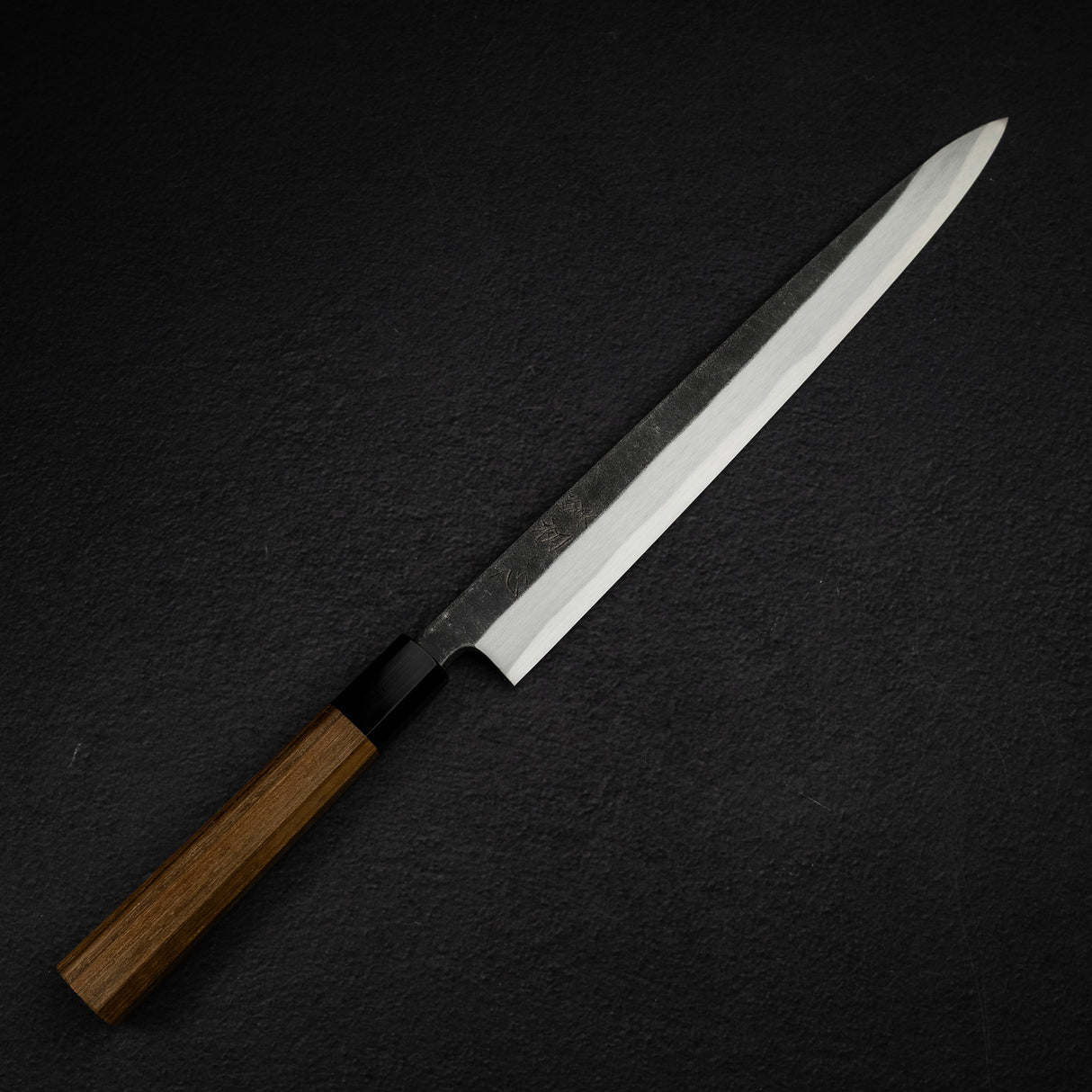 初心 x 直人作 白鷺 Blue 2 黑打柳刃 300mm