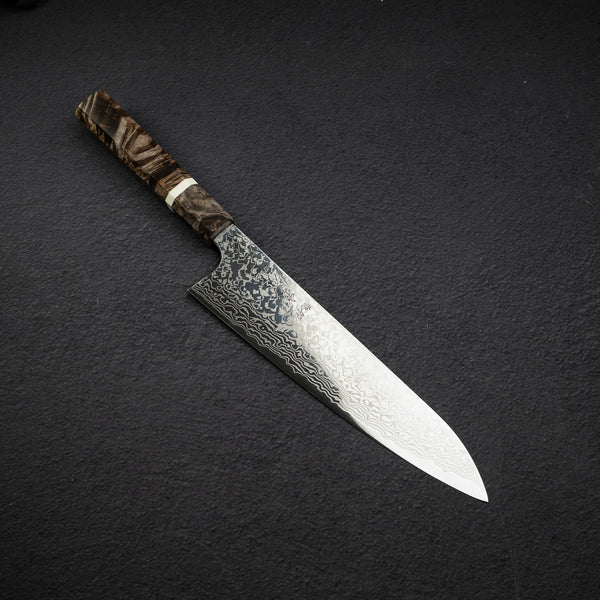 Hatsukokoro Ginga ATS34 Damascus Gyuto 210mm