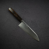Hatsukokoro Hayabusa Ginsan Santoku 180mm Black Chacate