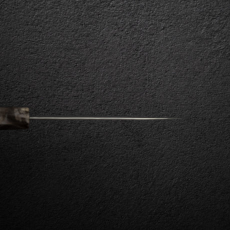 二唐 暗紋 SG2鋼 / SG2粉末高速鋼 雨滴紋 大馬士革 小刀 / 蔬果刀 120mm 樺木 柄