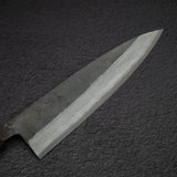 初心 雲影 青鋼二號 黑打 大馬士革 牛刀 210mm 灰檀 柄