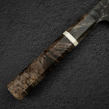 初心 x 二唐 Yorokobi SLD鋼 銅 大馬士革 切付 牛刀 210mm 樺木 柄