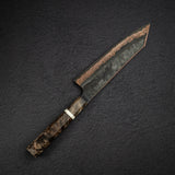 初心 x 二唐 Yorokobi SLD鋼 銅 大馬士革 切付 牛刀 210mm 樺木 柄