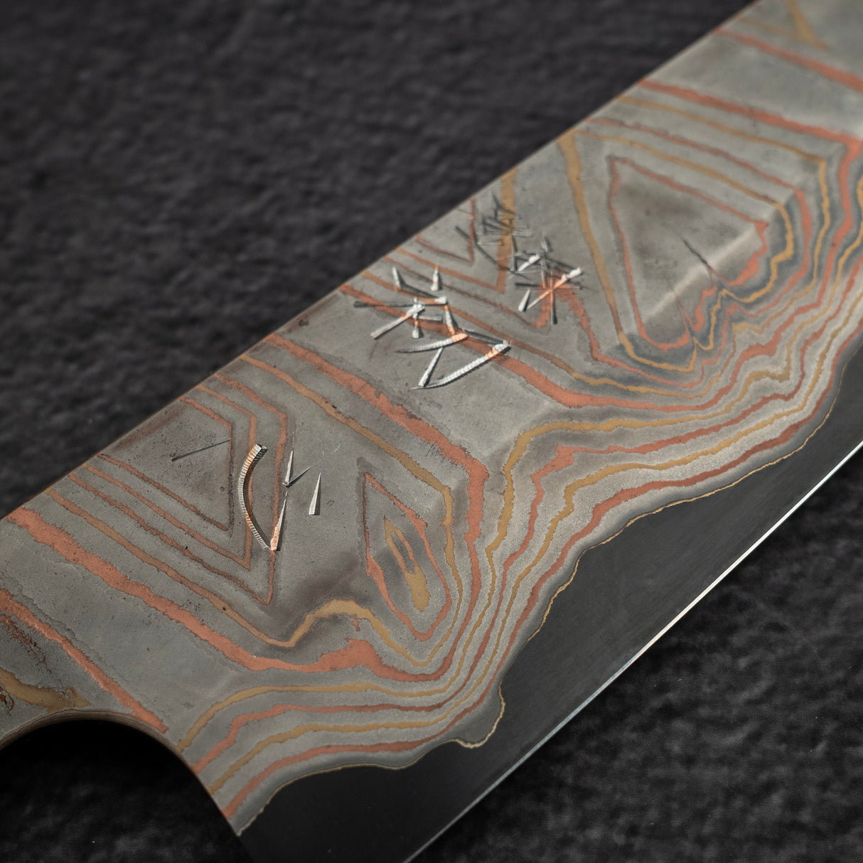 Nigara Irodori Blue 2 Rainbow Damascus Gyuto 240mm by Hatsukokoro