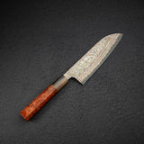 Takeshi Saji VG10 Rainbow Damascus Etched Santoku 165mm