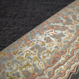 Takeshi Saji VG10 Rainbow Damascus Etched Santoku 165mm