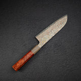 Takeshi Saji VG10 Rainbow Damascus Etched Santoku 165mm
