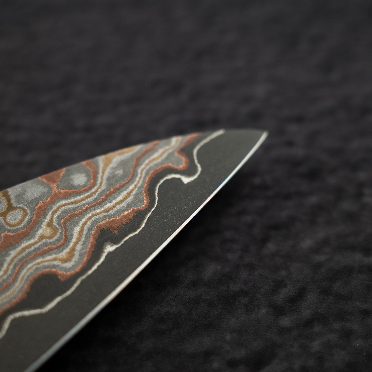 Takeshi Saji VG10 Rainbow Damascus Etched Paring 90mm