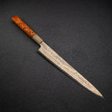 Hatsukokoro Hinotori V-Toku 2 Sujihiki 270mm Rainbow Damascus Finish