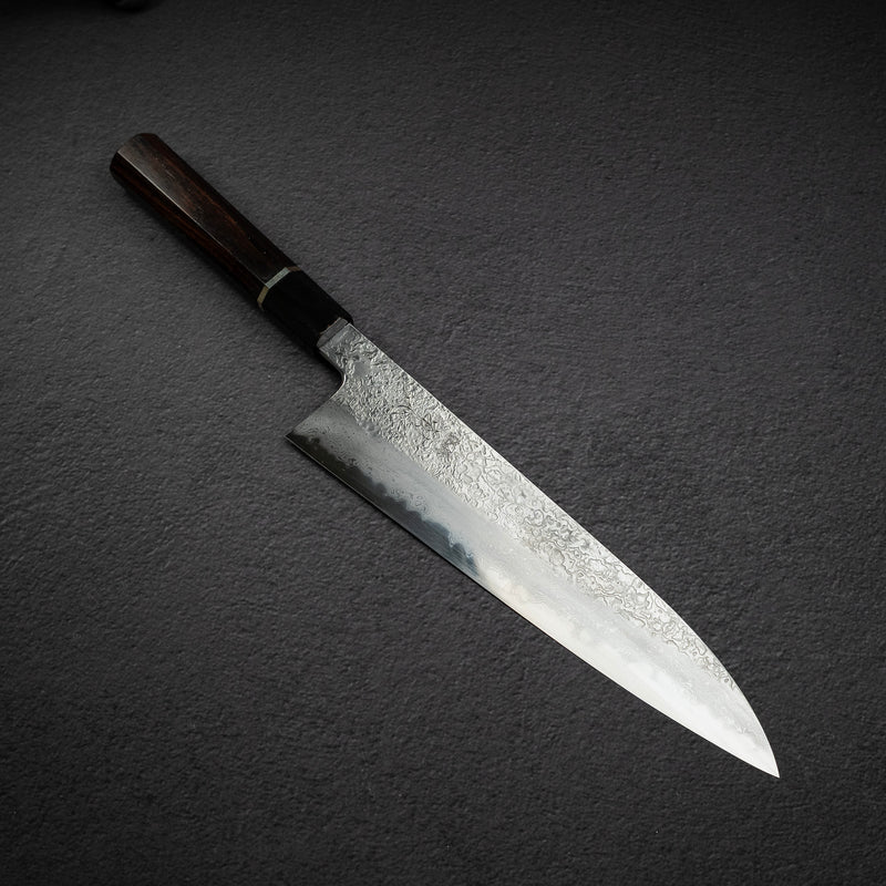 增田義英 Blue 1 大馬士革牛刀 240mm