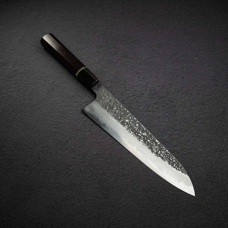 Masuda Yoshihide Blue 1 Kurozome Damascus Gyuto 220mm