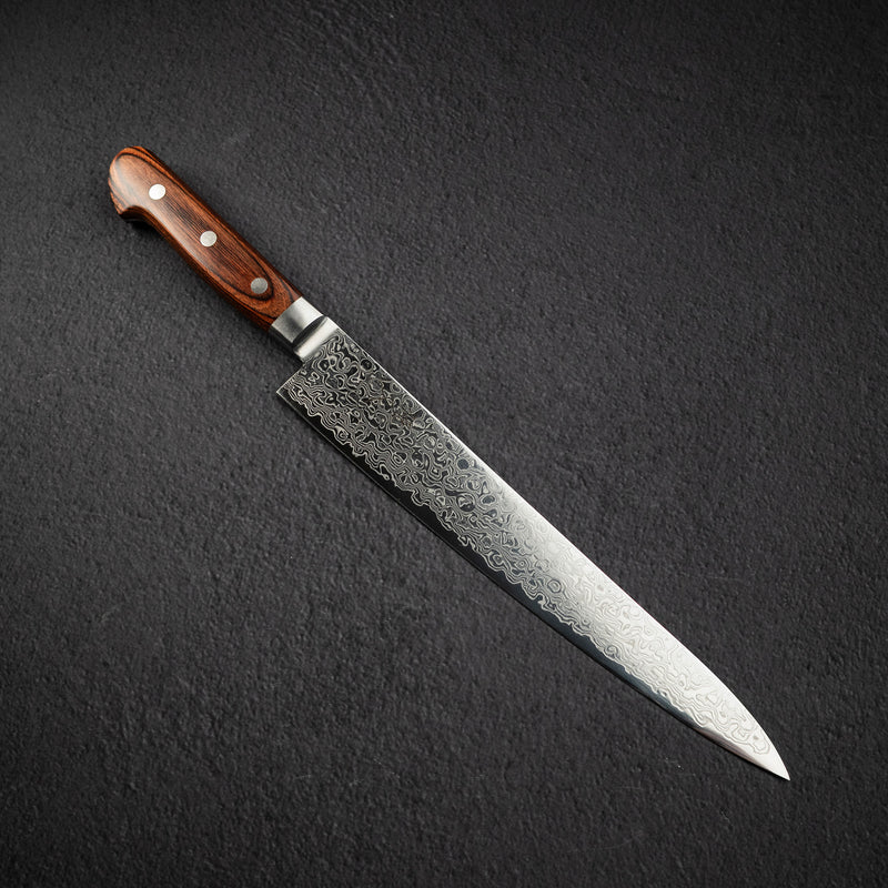 恆久 ZA18 大馬士革 筋引 240 mm 棕色 西式柄