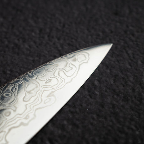 Tsunehisa ZA18 Damascus Sujihiki 240 mm Brown Western Handle