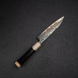 貴輔 x 新國 ATS34 小刀 / 蔬果刀 鎚目 鏡面 霞 處理 150mm w 刀套