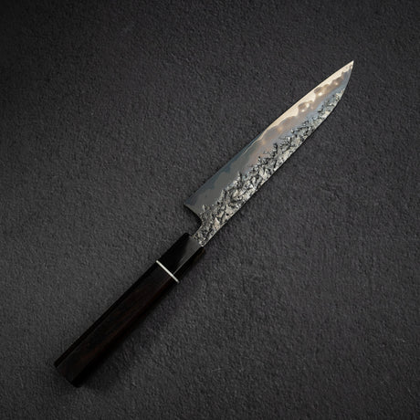 貴輔 x 新國 ATS34 小刀 / 蔬果刀 鎚目 鏡面 霞 處理 180mm w 刀套