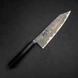 貴輔 x 新國 ATS34 切付 牛刀 鎚目 鏡面 霞 240mm w 刀套