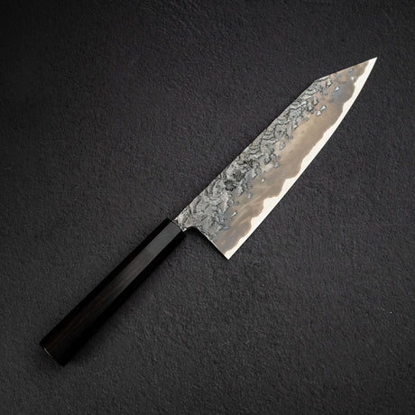 貴輔 x 新國 ATS34 切付 牛刀 鎚目 鏡面 霞 240mm w 刀套