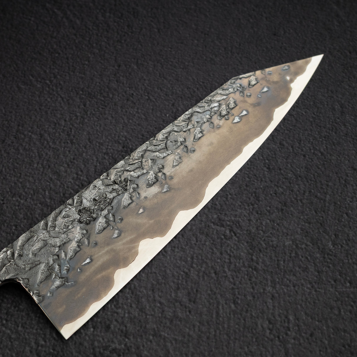 貴輔 x 新國 ATS34 切付 牛刀 鎚目 鏡面 霞 240mm w 刀套