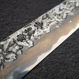 貴輔 x 新國 ATS34 筋引 鎚目 鏡面 霞 240mm w 刀套