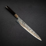 貴輔 x 新國 ATS34 筋引 鎚目 鏡面 霞 270mm w 刀套