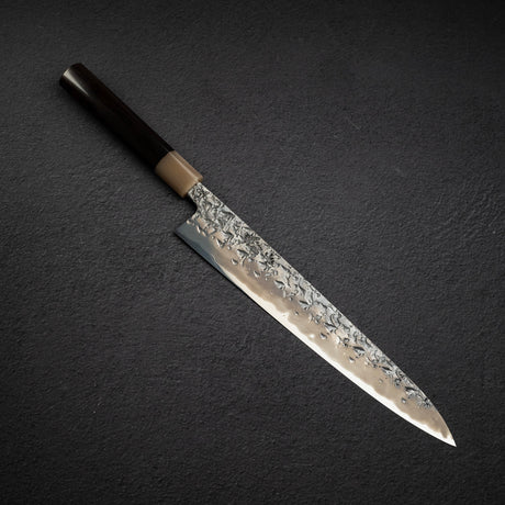 貴輔 x 新國 ATS34 筋引 鎚目 鏡面 霞 270mm w 刀套