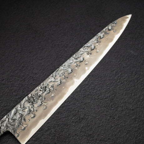 貴輔 x 新國 ATS34 筋引 鎚目 鏡面 霞 270mm w 刀套