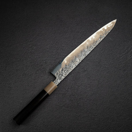 貴輔 x 新國 ATS34 筋引 鎚目 鏡面 霞 270mm w 刀套